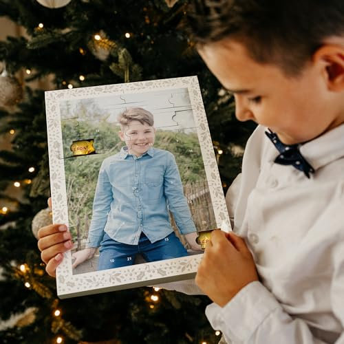 Milka Schokolade Adventskalender 2024 personalisiert mit Foto - personalisierter Milka Schokoladen-Adventskalender für Frauen und Männer, ein lustiges Adventsgeschenk (Milka)