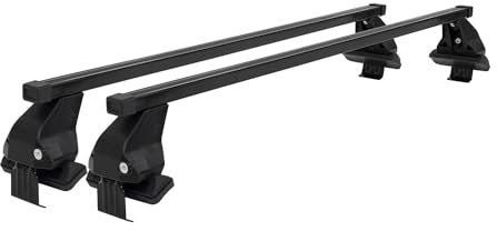 Barres de Toit transversales Menabo Compatible avec BMW X6 F16 F86 2014-2019 Noir