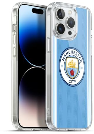 Head Case Designs Officially Licensed Manchester City Man City FC Home 2023/24 Badge Kit Soft Gel Case Compatible With Apple iPhone 13 Pro Max