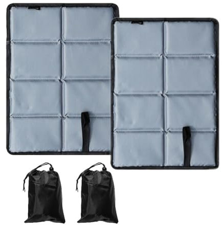 2er Pack Sitzkissen Outdoor - Sitzunterlage Outdoor, Thermo Sitzkissen Faltbar, Sitzunterlage Sitzmatte Wasserdicht mit 2 Aufbewahrungsbeutel für Outdoor Spielplatz Camping Wandern Picknick