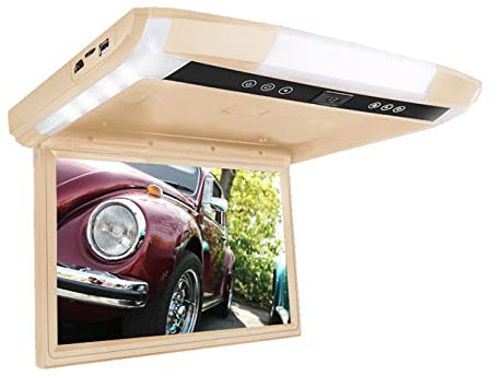 Lecteur DVD pour voiture Moniteur de voiture 1080P 10.1/12.1 pouces rabattable TFT LCD moniteurs de montage sur le toit de l'automobile avec lecteur MP5 USB TF moniteur de plafond de voiture Multifonc