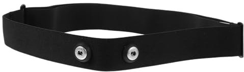 Anneome Correa Pecho Elástica Para Monitor Frecuencia Cardíaca Banda Pulsómetro Suave y Cómoda Para Deportes y Fitness Repuesto Compatible Con Múltiples Marcas Negra Sin Sensor