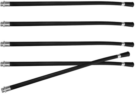 GALPADA 5pezzi Tubo Spruzzo Per Estintore Nero in Plastica Resistente Al Calore Con Ugello Ad Alta Pressione Accessori Per Estintore Polvere Secca Tubo Flessibile Per Uso Domestico Ufficio