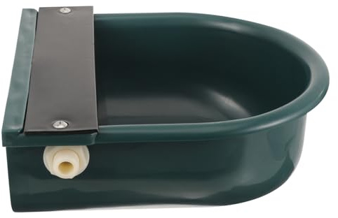 TOYZFRIENDY Automatic Livestock Water Bowl with Float Valve Capacity Plastic Waterer for Cattle Sheep Pigs Horses Efficient Water Saving and Labor Saving Farm Drinking Feeder