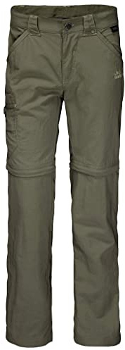 Jack Wolfskin Unisex Kinder Safari Zip Off Pants K Hose, Woodland Green, 116 EU