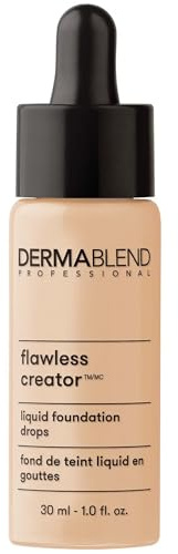 Dermablend Flawless Creator Lightweight Foundation - Oil Free Formula - Never Cakey - Covers Skin Blemishes - Weightless Coverage - Suitable For Normal, Combination And Oily Skin - 20W - 30 ML