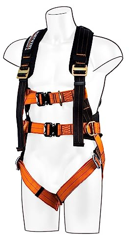 Portwest FP73 Ultra 3 Point Safety Harness Black/Orange, S/M/L