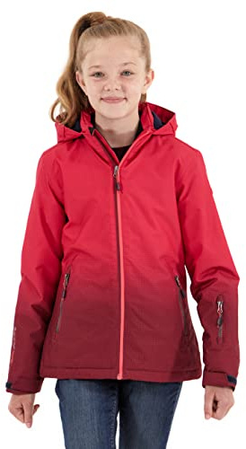 Killtec Funktionsjacke Mädchen Lynge GRLS JCKT E - Mädchenjacke mit Kapuze und Schneefang - Kinderjacke - Skijacke ist wasserdicht, pink, 176