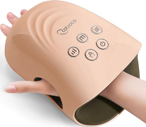 Wireless Handmassagegerät mit Wärme, 3 Stufen Luftkompression und Heizung,Hand Massagegerät für Handfläche Handgelenk Taubheit Müdigkeit Wundsein Relief,Ideale Geschenke für Frauen