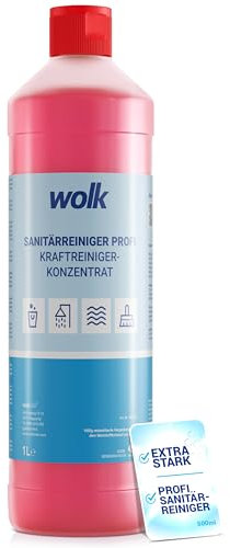 Sanitärreiniger Profi - Entfernt Kalk, Urinstein, Rost, Seifenrückstände & fettigen Schmutz - 1 Liter - Hygienische Sauberkeit im Sanitärbereich