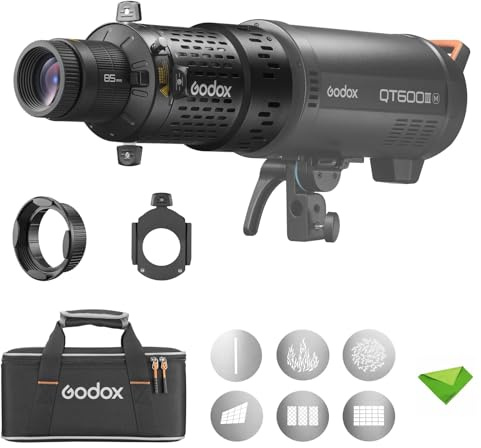Godox BFP Flash Projection Attachment for Bowens Mount Flash Speedlight, 360° Rotatable, EF Lens Mount, Speedlight Attachment for Godox AD600 Pro, AD1200 Pro, SK400, SK400II, MS300, MS300V, QT Series