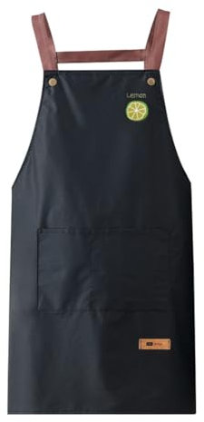 Delantal Impermeable Ajustable para Cocina y Parrilla - Para Hombre y Mujer, Chef Profesional - Estilo de Espalda H