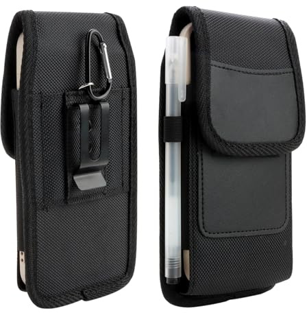 Wonvify Funda Movil Cinturon, Funda Cinturón Vertical para Móviles y 6,5 Smartphones, Funda con Clip de Cinturón para Teléfono, Regalo Hombre
