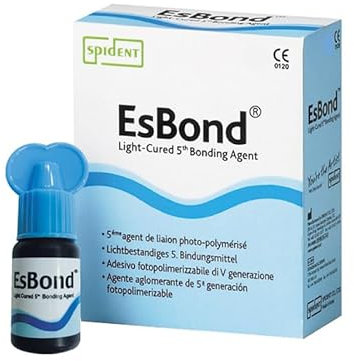 SPIDENT EsBond Dental Bonding Agent Adhesive, 5th Generation Light Cured 5ml - Universal Use