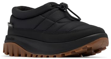 Columbia SNOWTROT Unwind, Botas para Nieve Mujer, Black, Sea Salt, 36 EU