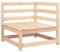 HETFTJN Eckbank Balkon Gartenstühle Couch Klein Garden Sofas - Garten-Ecksofa 70x70x67 cm Massivholz Kiefer für Balkon Terrasse Garten Schwimmbad