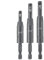 Upgraded Genuine CC2430 VIX Bit Self Centering Drill Bit Set 3/32, 7/64, 1/8 fit 1/4 in Bosch Clic-Change Hex Shank Drill, #6 8 10 Self-Centering Hinge Drill Bit Center Finding Drill Bit, 3 Piece
