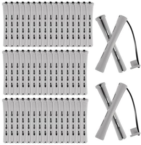 Lusofie 50 Stück Dauerwellen Wickler Set Lockenwickler Klein Dauerwellen Stäbe 1,5 Cm Lockenstäbe Für Frauen Kunststoff Kalte Welle Rods Lockenwickler Klein Für Kurzes Und Langes Haar