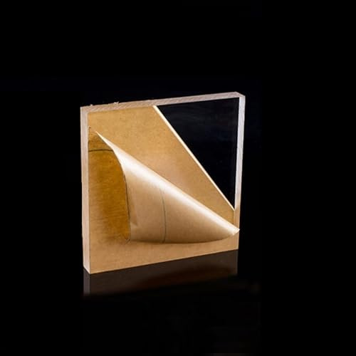 Fyrkantig akrylskiva, multifunktionsark, liten 4x4 cm, genomskinlig slät plastpanel for hantverksnyckelringar, 10 st.(4mm)