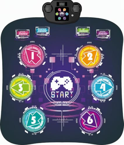 EagleStone Bluetooth Dance Mat for Kids with 5 Game Modes & LED Keys | 7 Volume Levels, Built-in Music, Interactive Electronic Dance Game, Birthday Christmas Gift for Girls Boys Ages 4-12