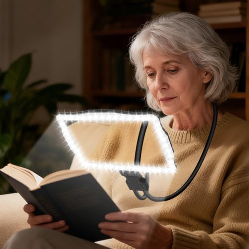 NZQXJXZ 10X Loupe Grossissante avec Lumiere, Grande Loupe de Lecture