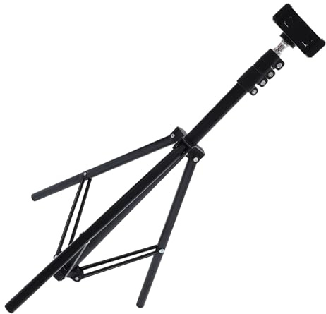 Artibetter Supporto per Proiettore Portatile Treppiede Leggero in Lega di Alluminio e ABS Regolabile in Altezza Design Compatto per Uffici e Live Streaming