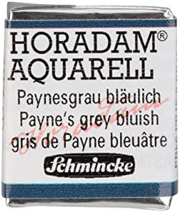 Schmincke – HORADAM® AQUARELL - feinste Künstler-Aquarellfarben, 787 Paynesgrau bläulich, 14 787 044, 1/2 Näpfchen
