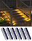 DetarZinLED Solar Bodenleuchten, 6stk Solarlampen für Außen, LED Solarlampen Gartene Wegeleuchten mit Auto ON/OFF Lichtsensor für Treppen, Zäune, Gärten, Innenhöfe, Auffahrt,Deck