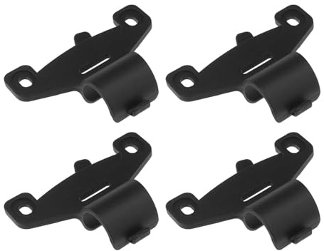 VGOL Lot de 4 supports de pompe à vélo en plastique noir de 20 mm de diamètre pour pompe à air de vélo de route et de montagne