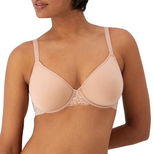Bali Women's Breathe Modal T-Shirt Bra, Breathable Lightweight Underwire Bra, Convertible Straps