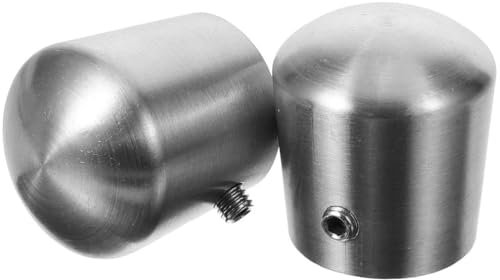 Gadpiparty 2 Stück Handlauf-endkappen Edelstahl-handlaufabdeckung Treppengeländer-handläufe Schienenbeschläge Enden Geländer-handlaufkappe 16 Mm Ende