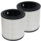 PUREBURG Ersatzfilter Kompatibel mit Bosch Air 4000 Luftreiniger,2er-Pack H13 HEPA Aktivkohle 2-in-1 3-Stufen-Filtration Staub VOCs Geruch