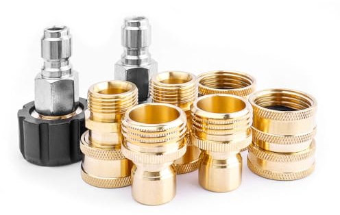 Bestgle 8 Pezzi Set Adattatore per Lavatrici a Pressione, Raccordi per Idropulitrici, Attacco Rapido da M22 a 3/8 Pollice, Attacco Rapido da 3/4 Pollice