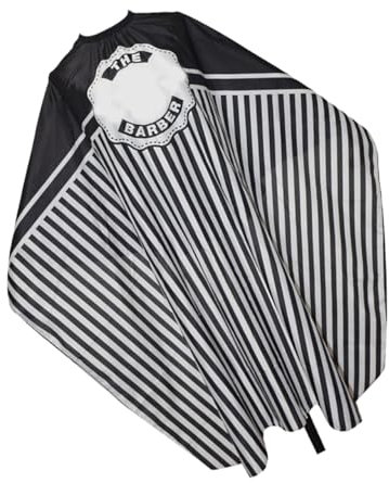 PACKOVE Taglio Capelli Righe Per Parrucchiere Unisex Grembiule Protezione Completo Antistatico e Non Appiccicoso Per Uso in Salone e Casa