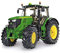 Siku 3282, John Deere 6210R Traktor, 1:32, Metall/Kunststoff, Grün, Achsschenkellenkung und Kupplung
