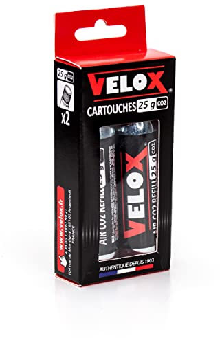 Cartucho de CO2 Velox – 25 g (Lote de 2) – 25 g, Caja x2