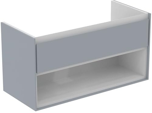 Ideal Standard Waschtischunterschrank Connect air, 1000x440x517mm, hellgrau gl.und matt, E0828EQ