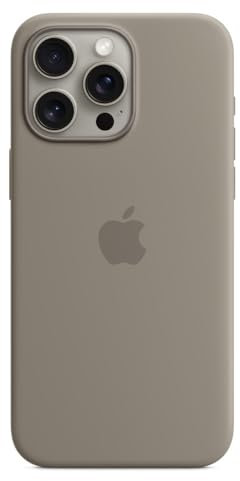 Apple iPhone 15 Pro Max Silikon Case mit MagSafe – Tonbraun 