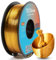 TEQStone Silk PLA Filament 1,75mm Gold 1KG, Hochglänzende Oberfläche, Sauber Gewickelt, Maßhaltigkeit +/-0,02mm Vakuumverpackung