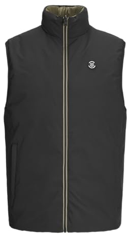 JACK&JONES JPRBLUBROOK Vändbar väst, svart, L, svart, L