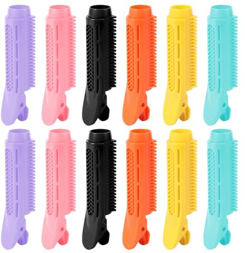 12pz Fermagli Volumizzanti per Capelli Radici, Istantanei Fermaglio per Capelli per Volume Colorati Volumizing Hair Clips Strumento per Acconciature per Donne Ragazze con Capelli Ricci Sottili