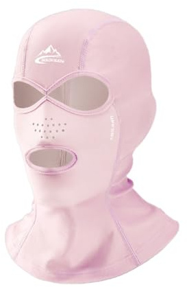 Whakano Pasamontañas de verano con protección UV, máscaras faciales multifuncionales con 3 agujeros, máscara completa para hombre y mujer, para natación, playa, ciclismo, deportes al aire libre, color