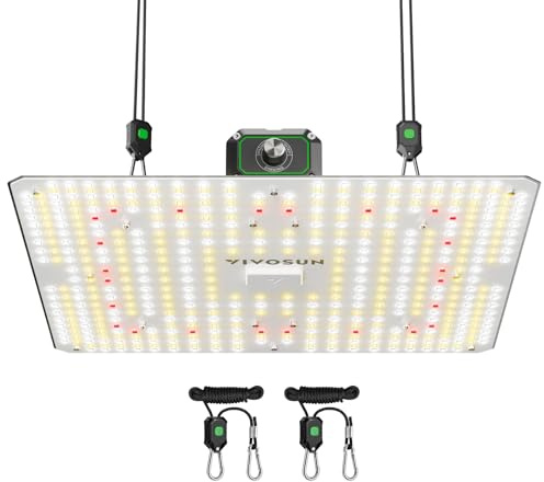 VIVOSUN 150W LED Odlingslampa för Växter, Fullspektrum Lumalight med Hög PPFD och Dimmfunktion, Smart Växtbelysning för Krukväxter, Odlingstält, Grönsaker och Blomning