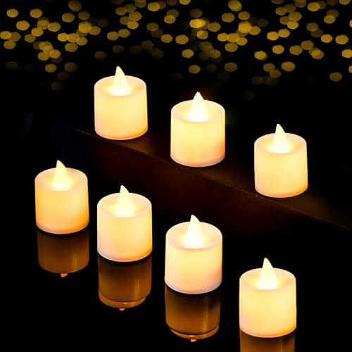 flintronic Candele a LED, 30 Lumini Candele LED, Candele Senza Fiamma con Batterie Adatte per Decorazione di Casa Camera Natale Pasqua Festa Di Matrimonio