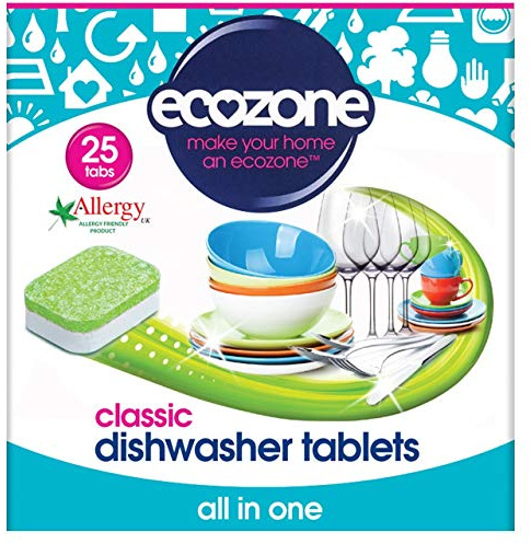 Ecozone All In One Dishwasher Tablets Classic, 72 Tablets, Mega Pack, Cuts Through Grease and Grime