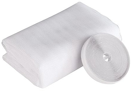 Windhager Zanzariera in Fibra di Vetro di Alta qualità, saldata a Rete, Resistente ai Raggi UV, Bianco, 100 x 130 cm, 03487