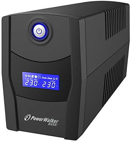 PowerWalker UPS VI Series 800VA/480W Compact Battery backup solution with built-in AVR, HID Supported, Cold (DC) Start Function (LCD Screen)