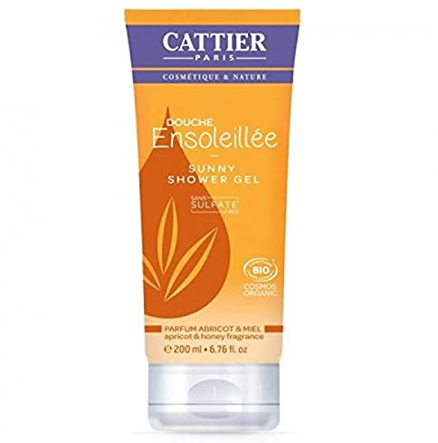 Cattier Gel Douche sans Sulfates - Douche Rayonnante - Abricot et Miel - 200 ml