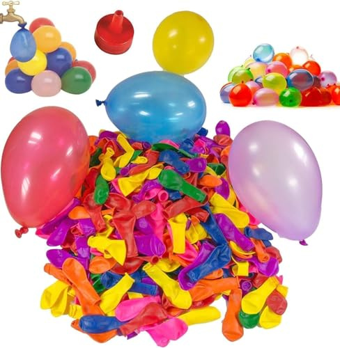 100Pcs Assorted Water Balloons Bombs, Fight Games Summer Pool Splash Fight Outdoor Garden Toys Fun Kids Party Bag Fillers