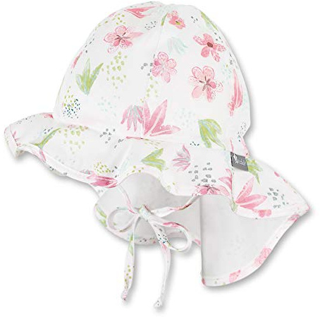 Sterntaler Baby - Mädchen Flapper Mütze,, per pack Beige (Ecru 908), 45 (Herstellergröße: 45)
